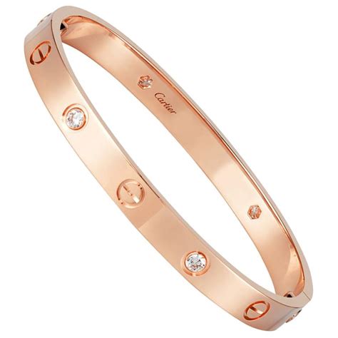 cartier rose gold bracelet.